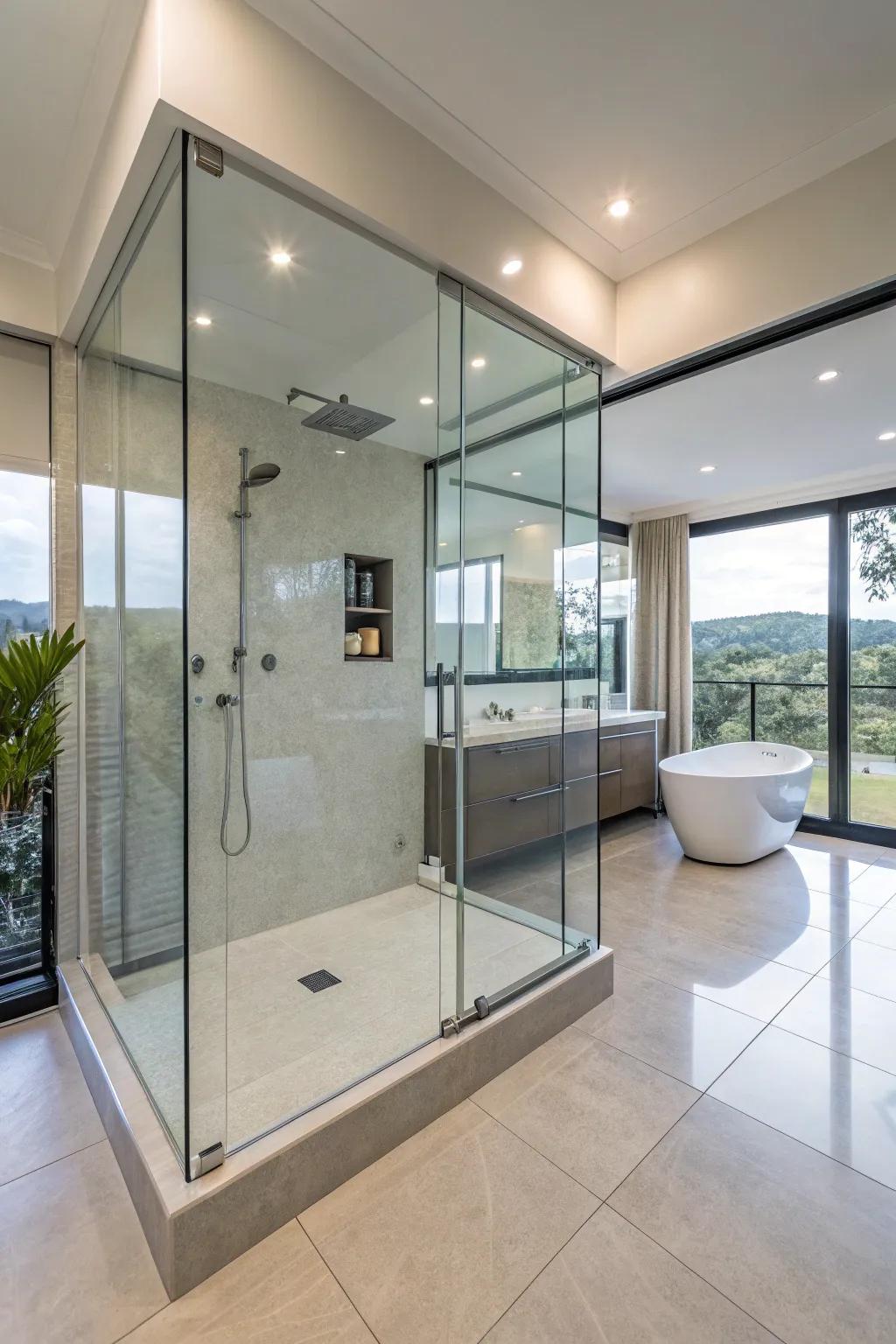 Enjoy simple access with a step-free shower design.