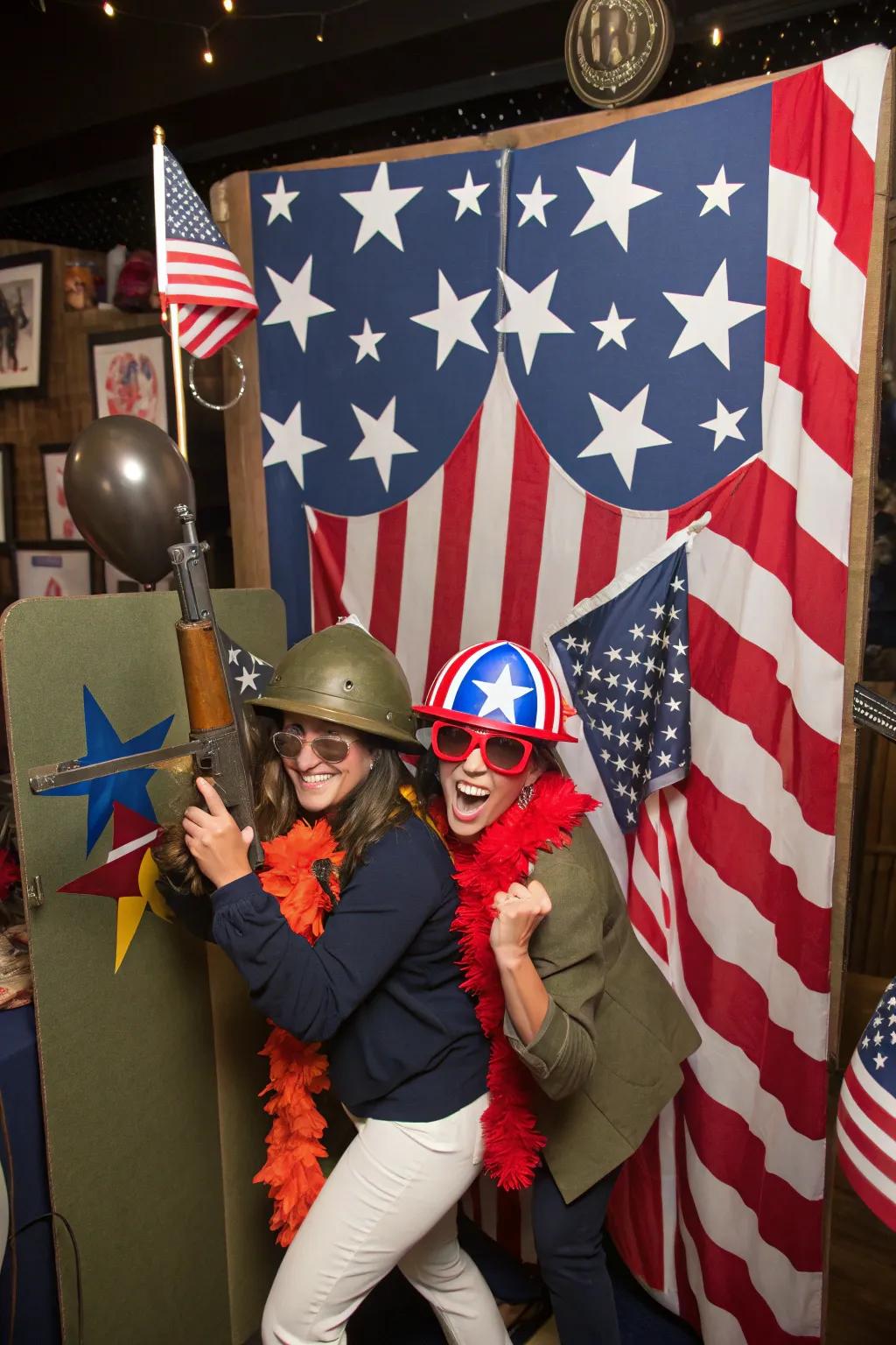 Capture memories with a themed snapshot station.