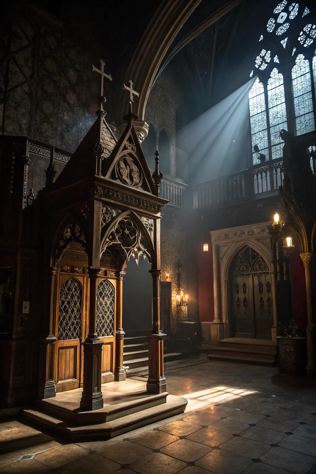 A dimmed atmosphere that beckons intrigue.