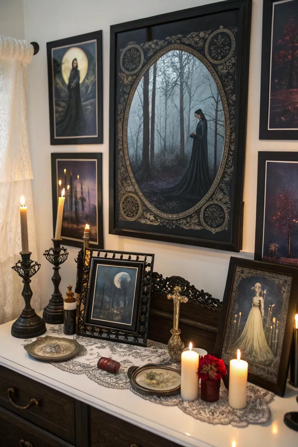 Gothic art prints customize and amplify the atmosphere of your space.