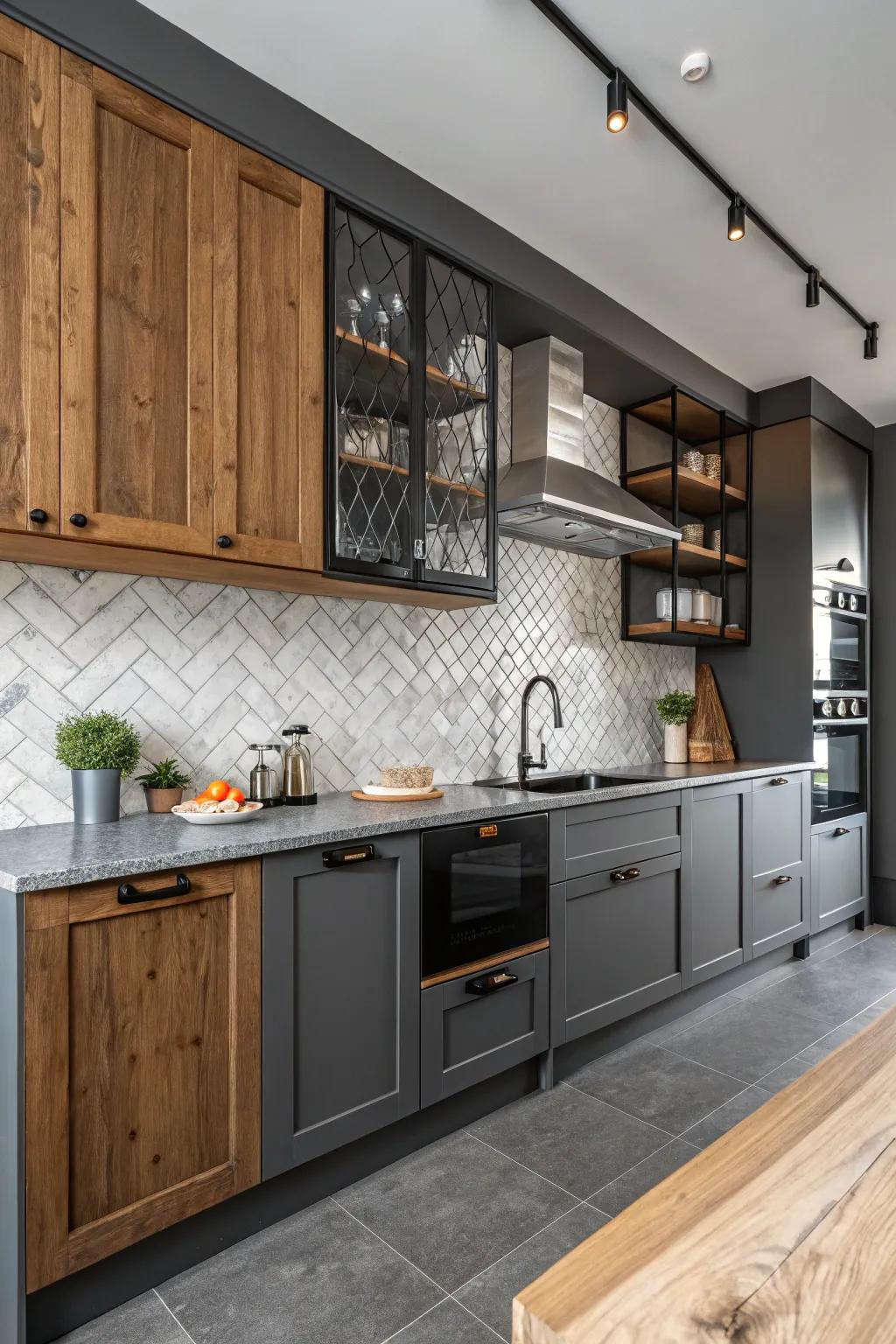 Blended textures add warmth and visual interest.