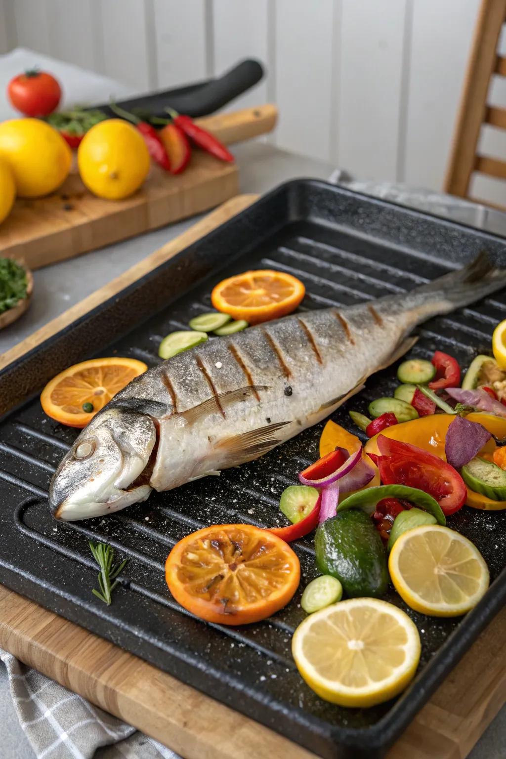 Grilling a whole fish is both an artful presentation and a supremely tasty culinary adventure.