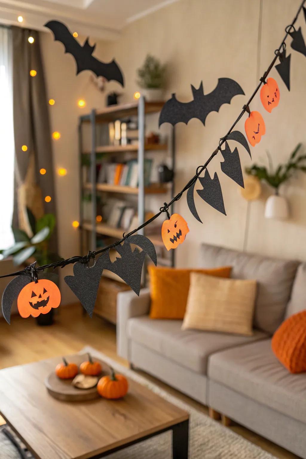 Incorporate an individualistic touch through do-it-yourself string ornaments.