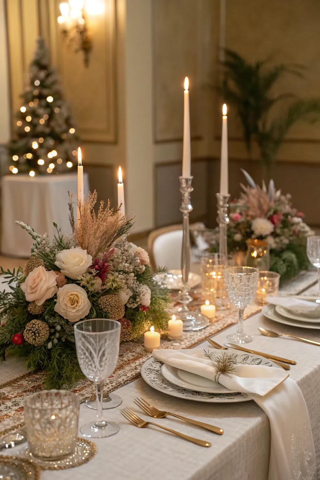 Cultivate an inviting atmosphere with a festive tablescape.