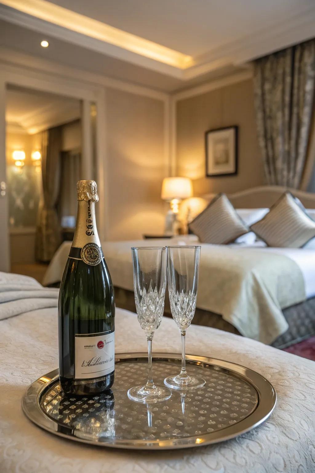 Toast to the birthday through an air of refinement.