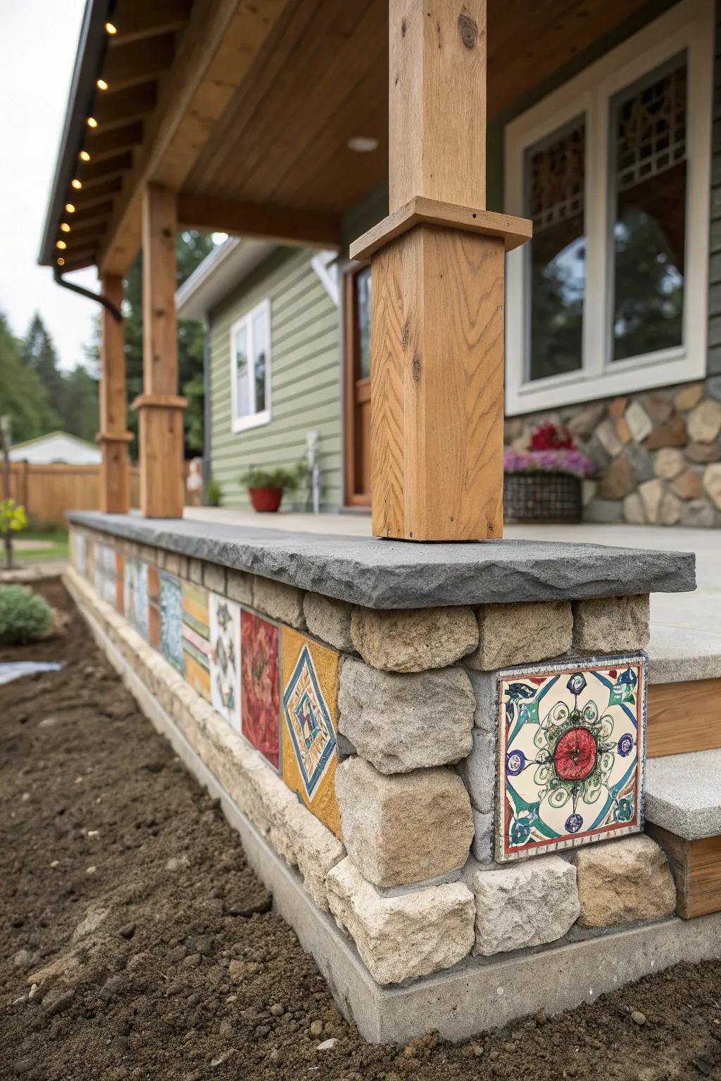A customized foundation project featuring personal flair.