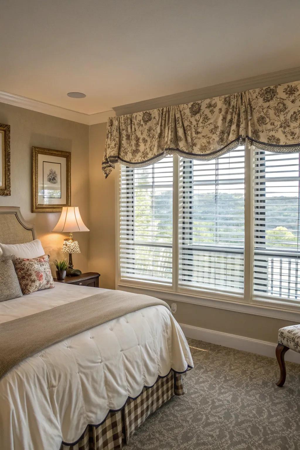 Curved borders add a fanciful element.