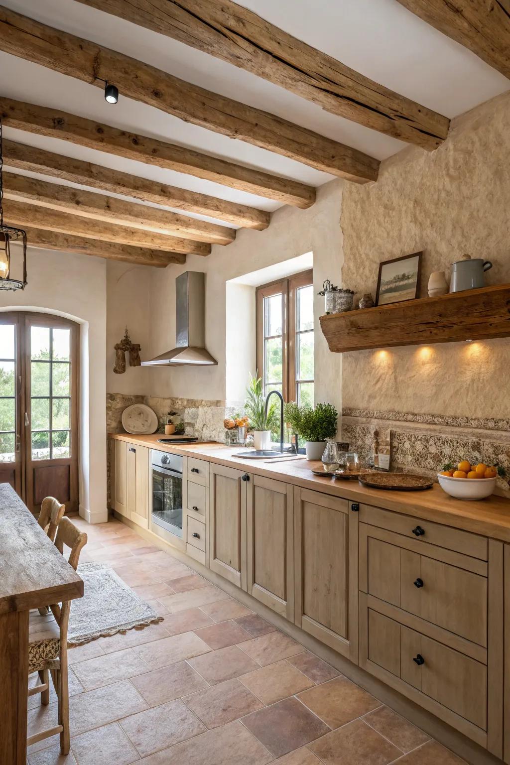 Neutral shadows harmonize alongside supports, yielding a serene, organic image.