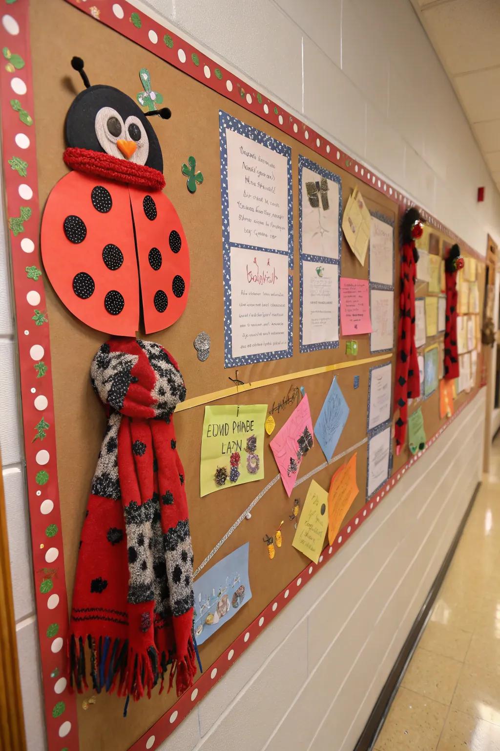 A seasonal beetle board that adapts with the seasons.