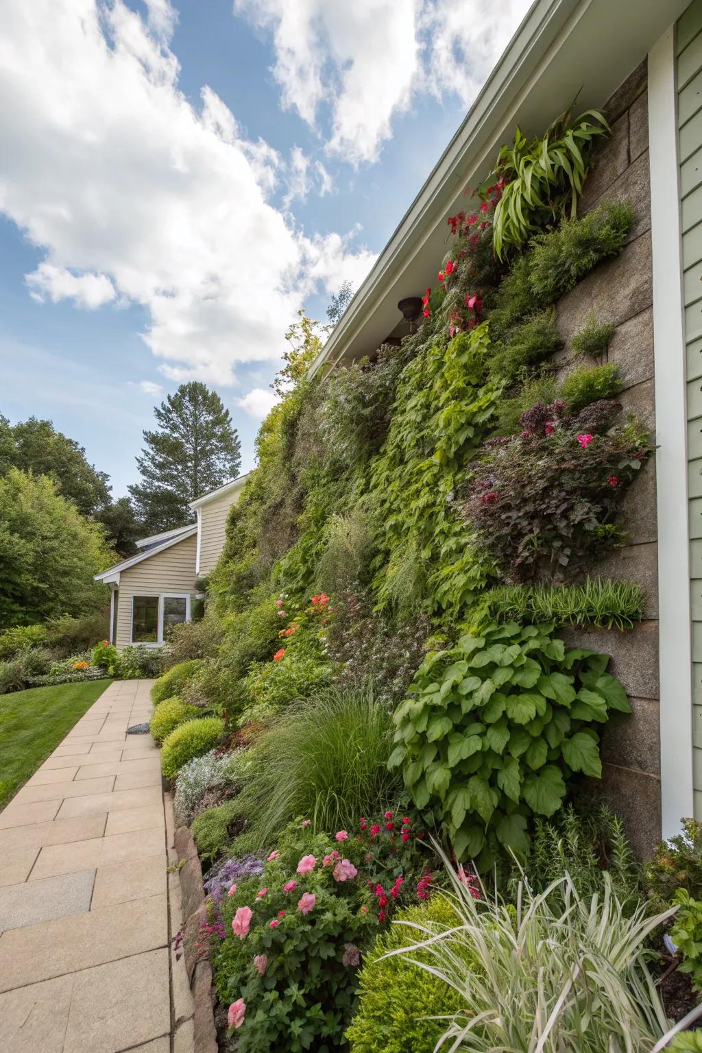 Upright gardens maximize space and append vegetation to slopes.