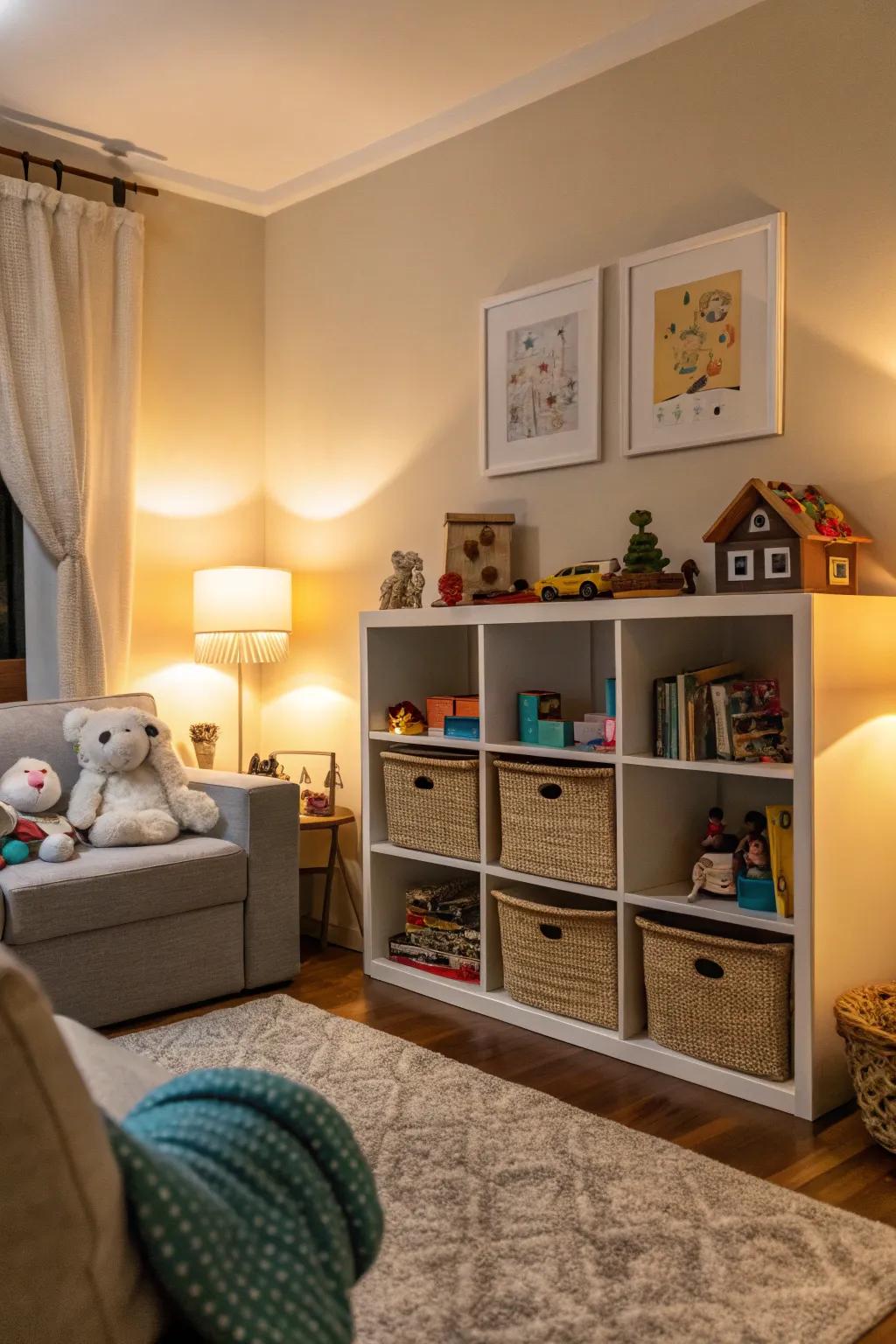 A toy rotation system helps stay organized and fresh.