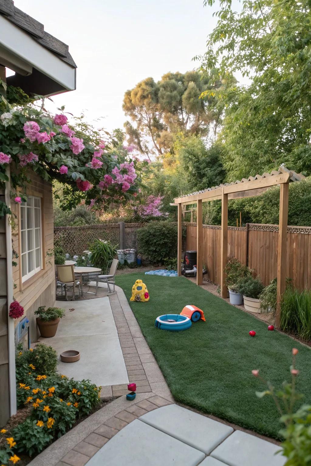 A flexible area that blends leisure and play for every family member.