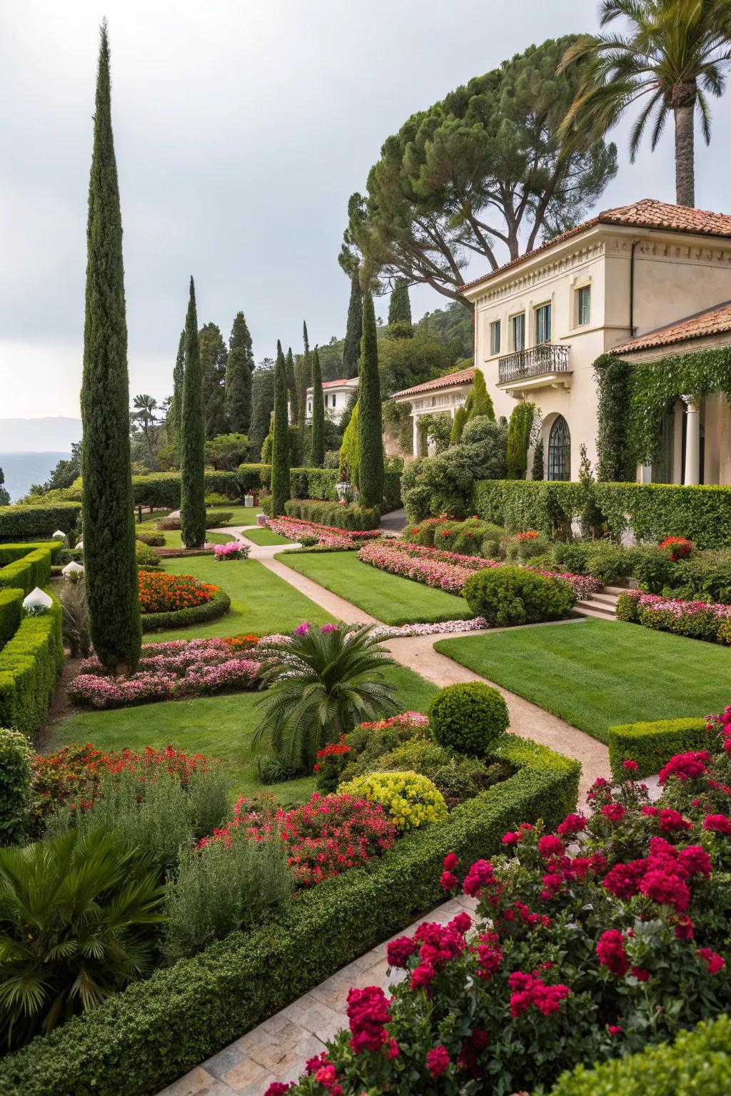 A rich garden for a tranquil and scenic environment.