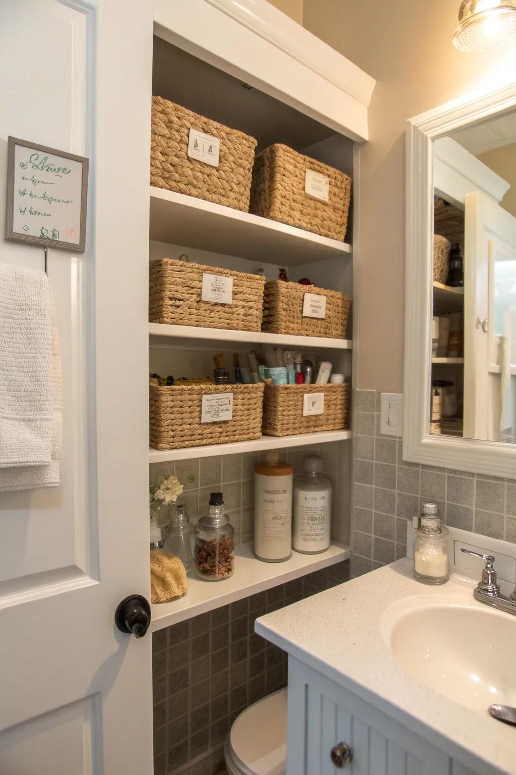 Creative labels bring order and appeal to your cabinet.