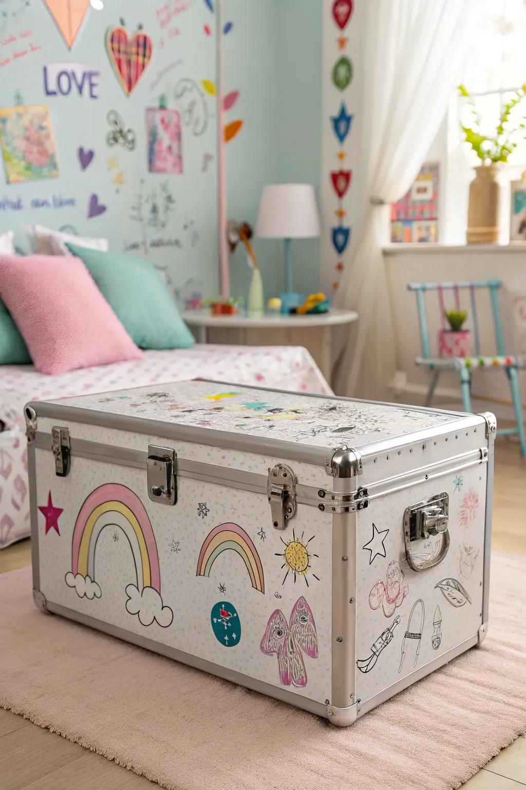 Playful drawings bring personality and charm.