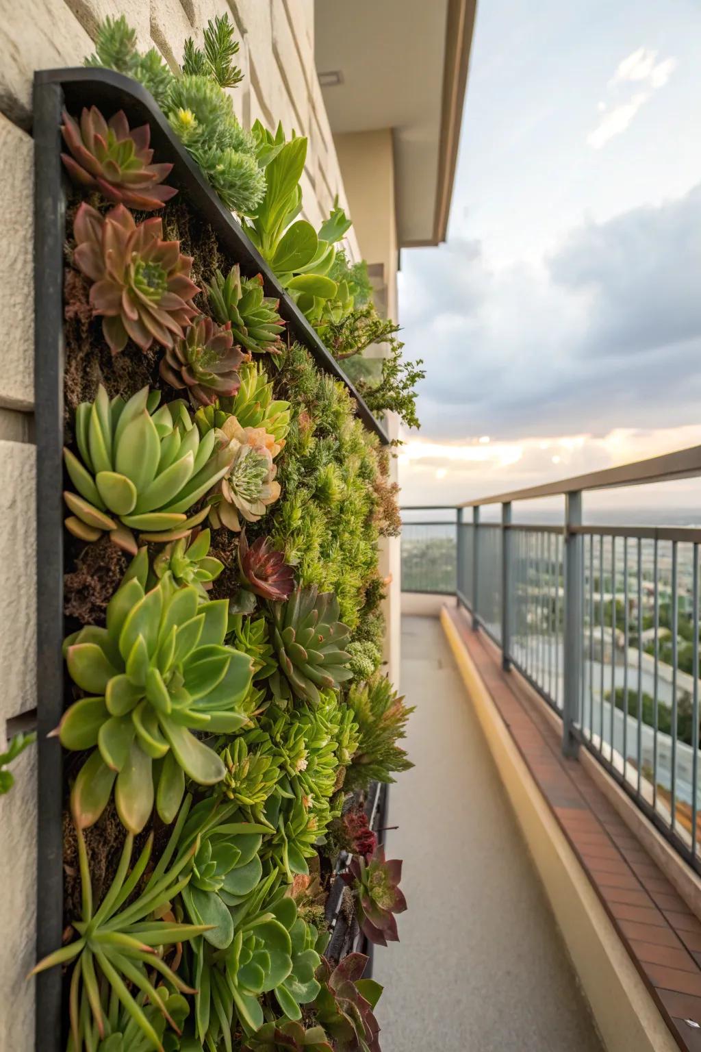 Upright wall gardens raise desert gems to new heights.