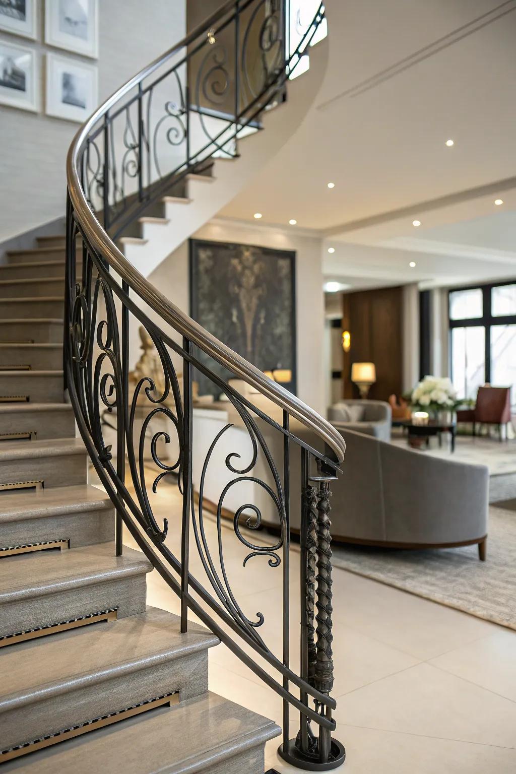 Give elegance through bent designs.