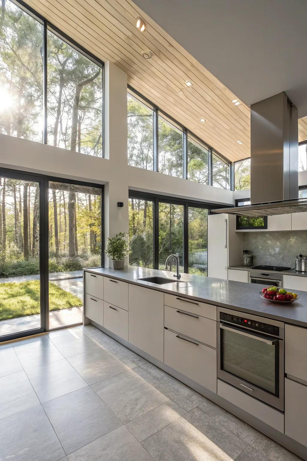 Illuminate your kitchen with stunning sunlight.
