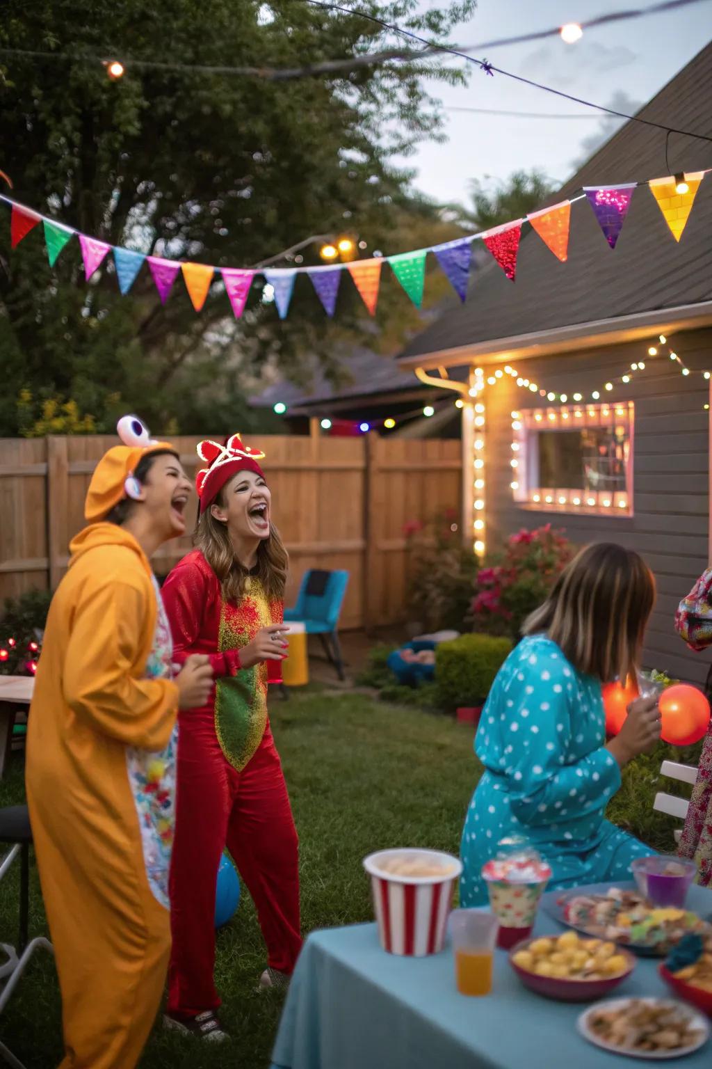 A themed costume party makes for a memorable night.