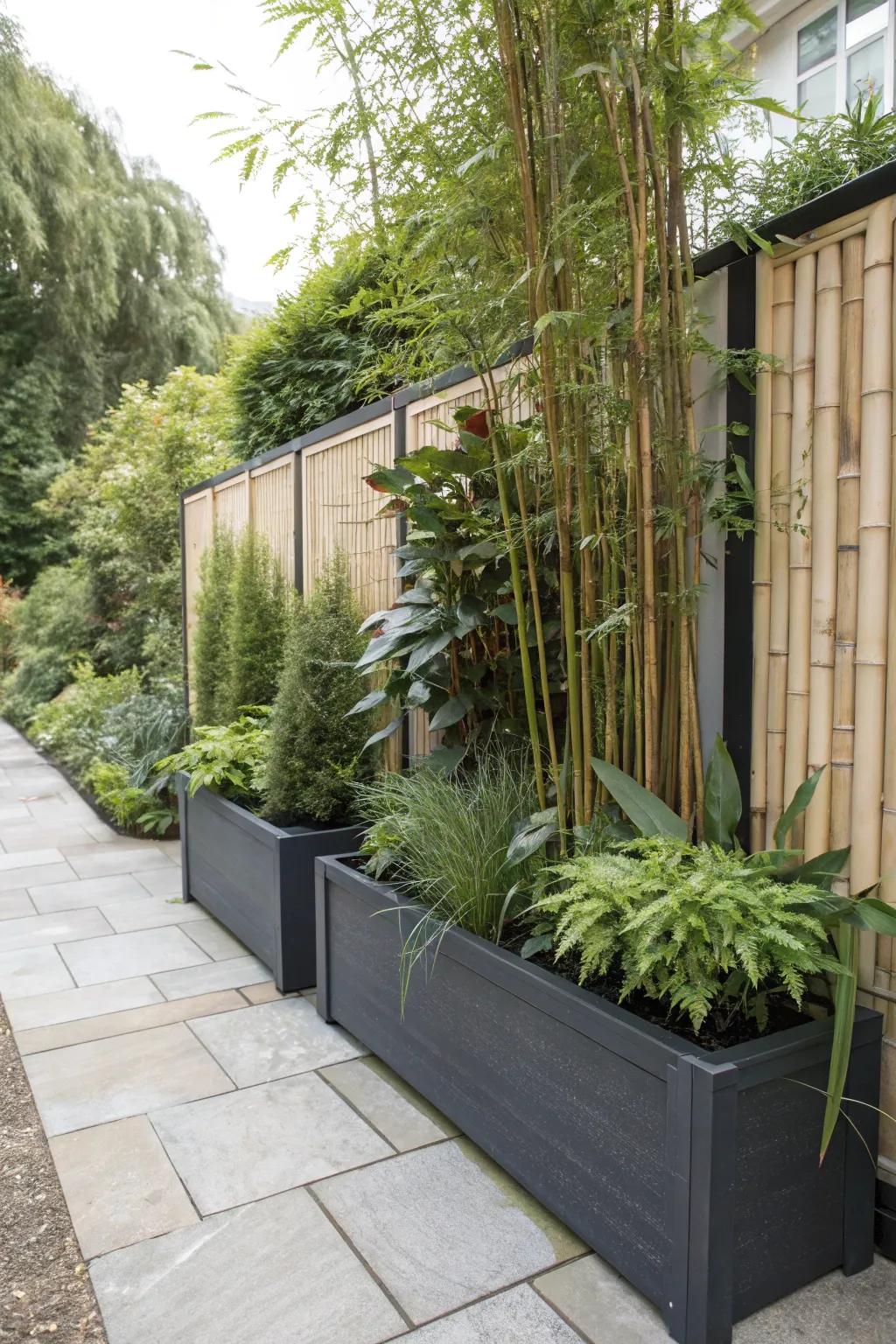 Unite privacy and beauty through vessel screens.