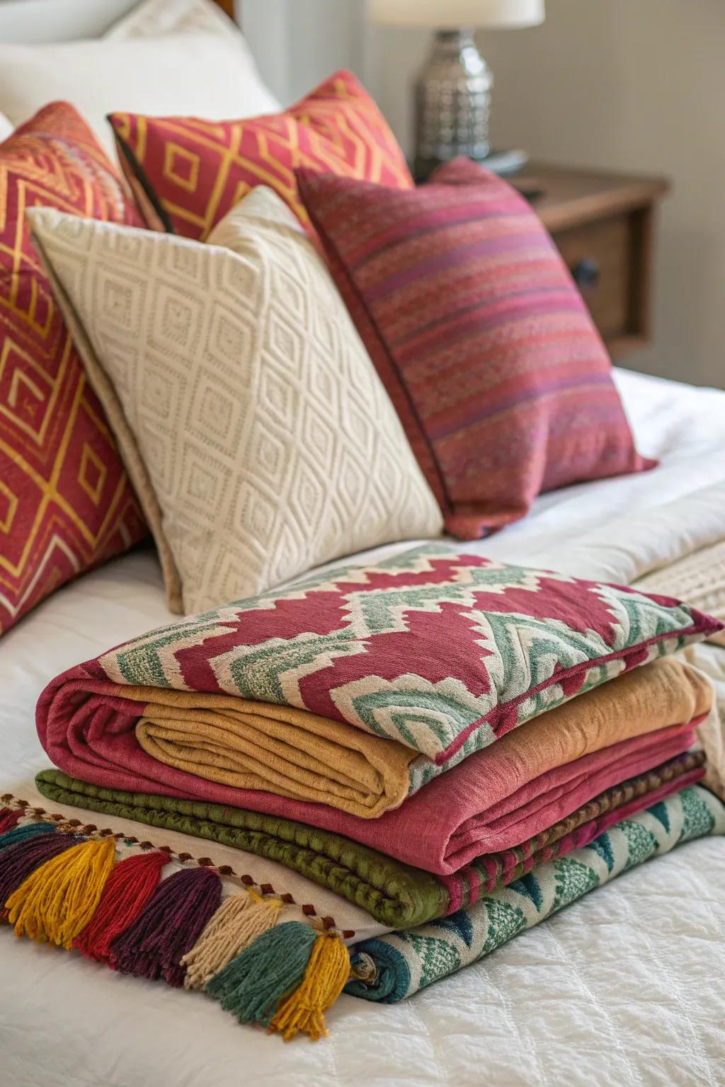 Meticulous embellishments bring harmony to the aesthetic.