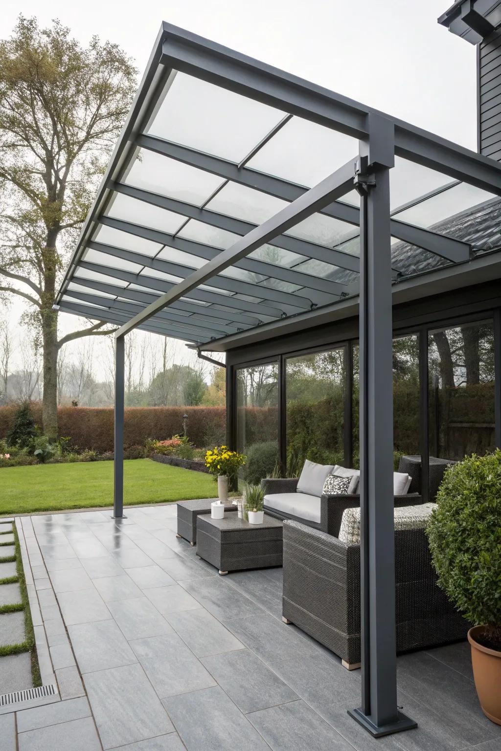 Iron and steel structures impart a factory-chic aesthetic and toughness.