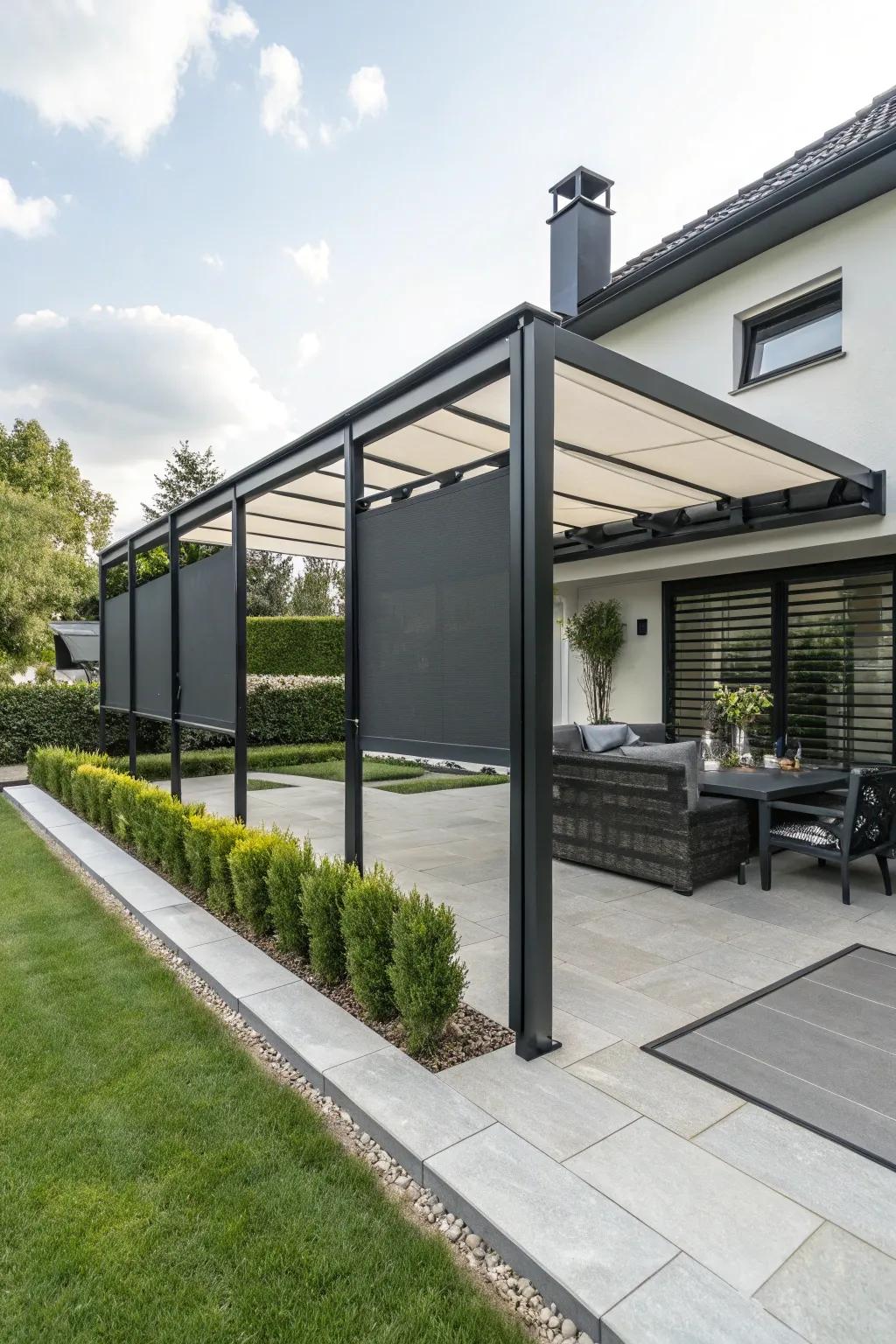 Flexible screens offer customizable privacy options.