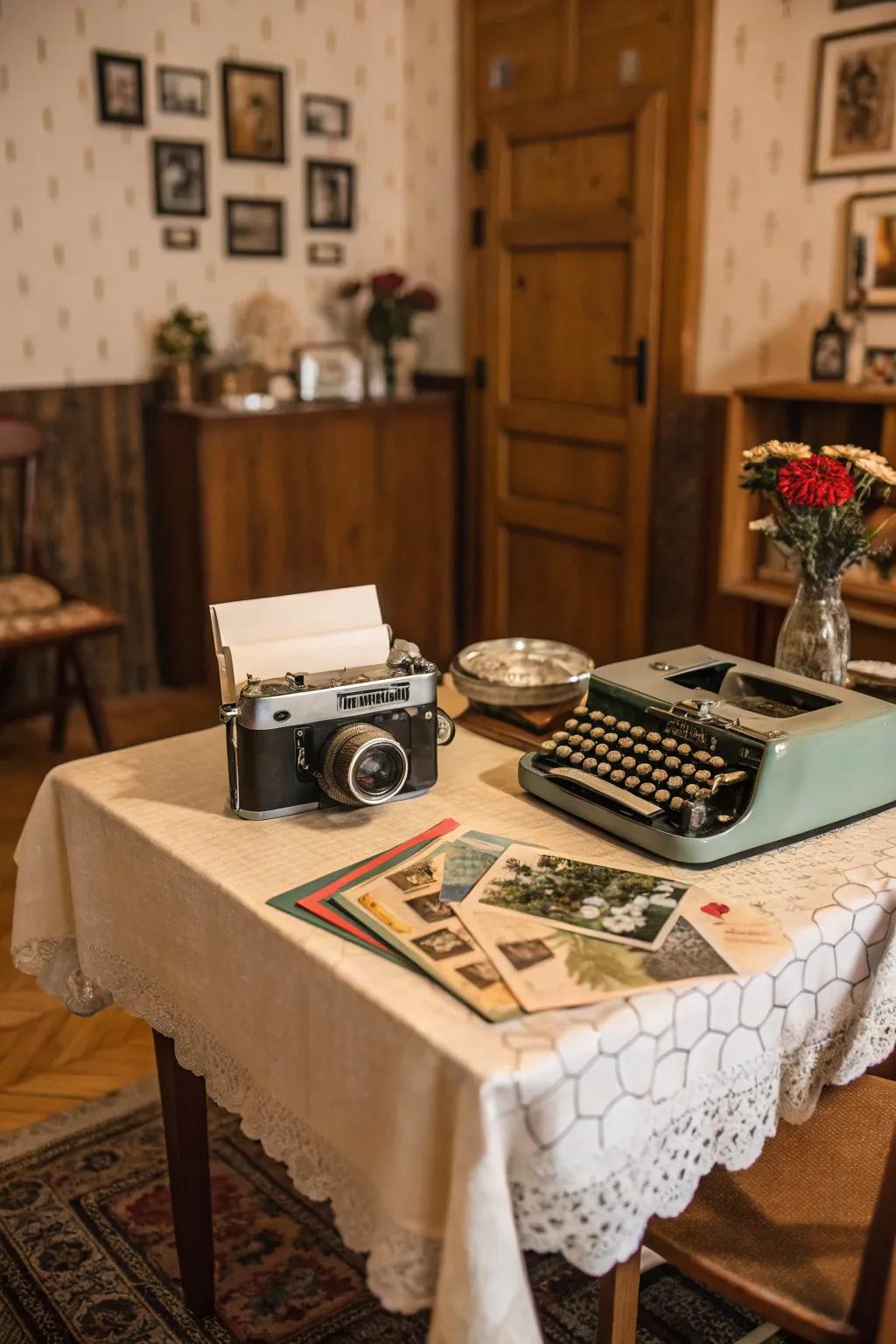 Vintage components lend a nostalgic impression to your photo booth.