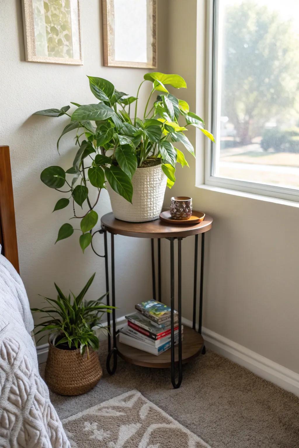 Perfect for tight spaces: compact plant stands.