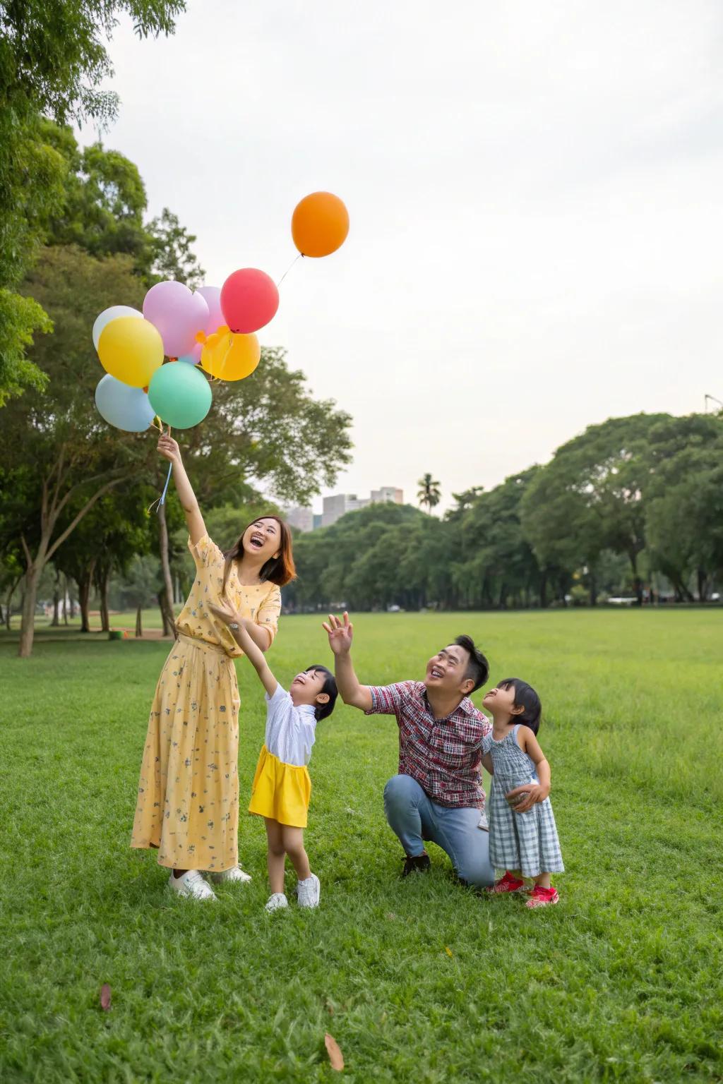 Fill your photos with merriment and color by making use of vibrant spheres.