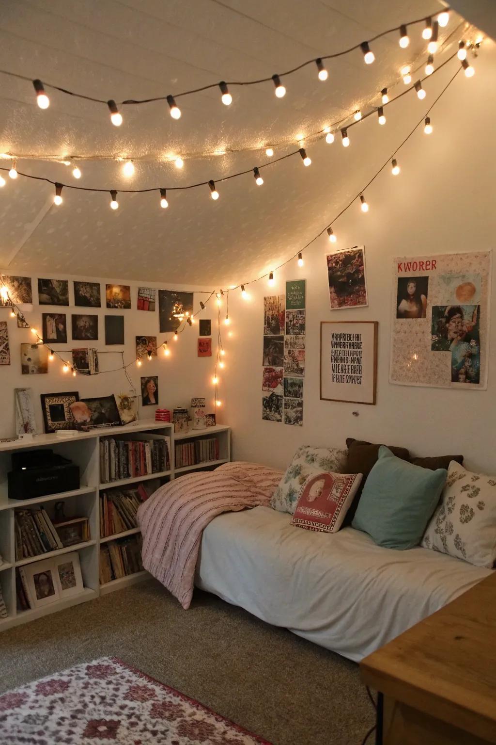 Soft lighting transforms a room into a cozy sanctuary.