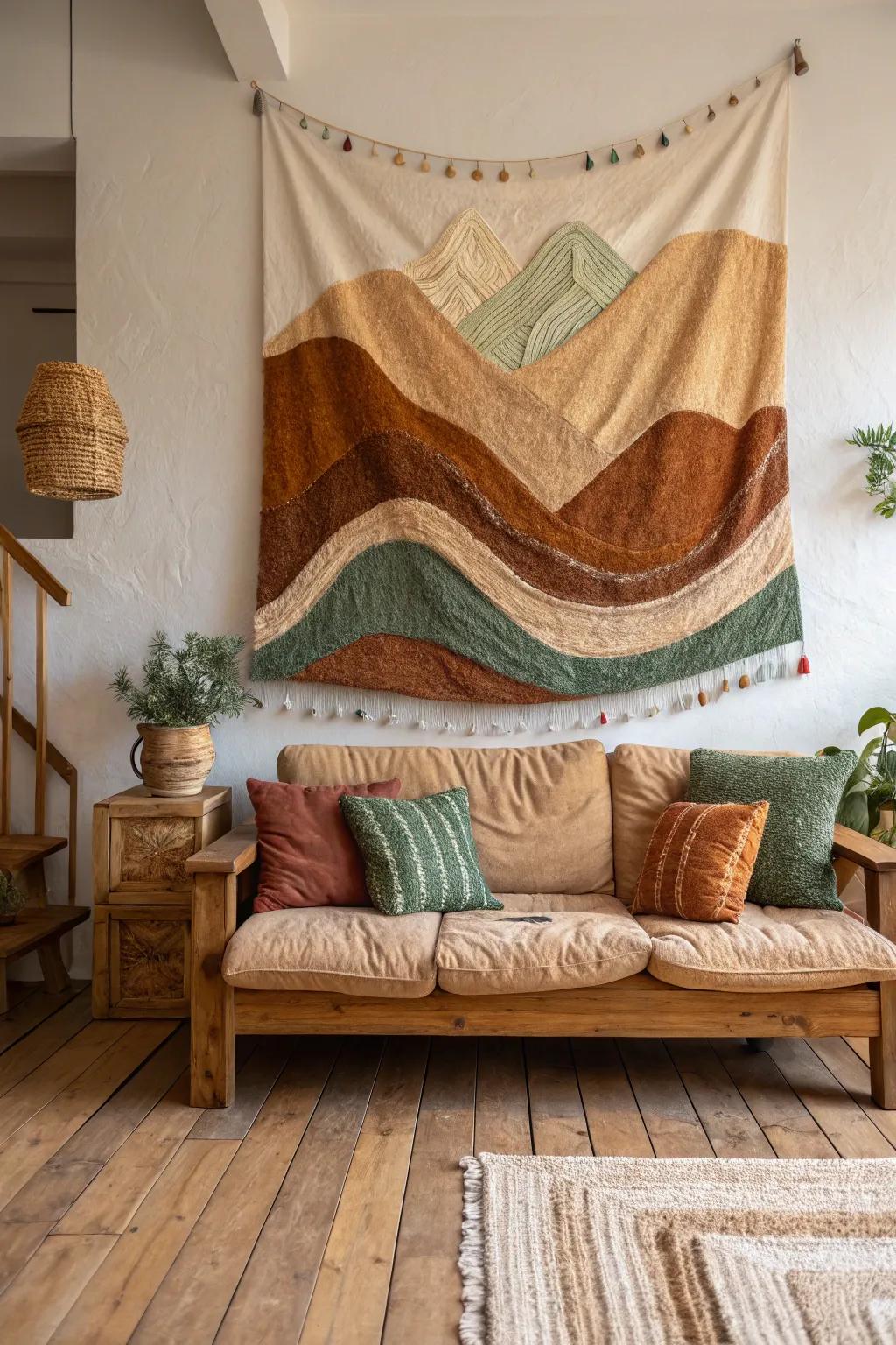 Fiber art enriches your space with warmth and texture.