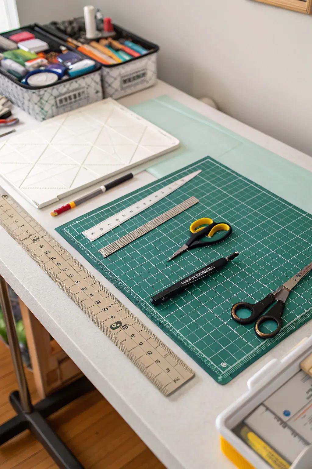 Workflow is improved with a dedicated cutting area.