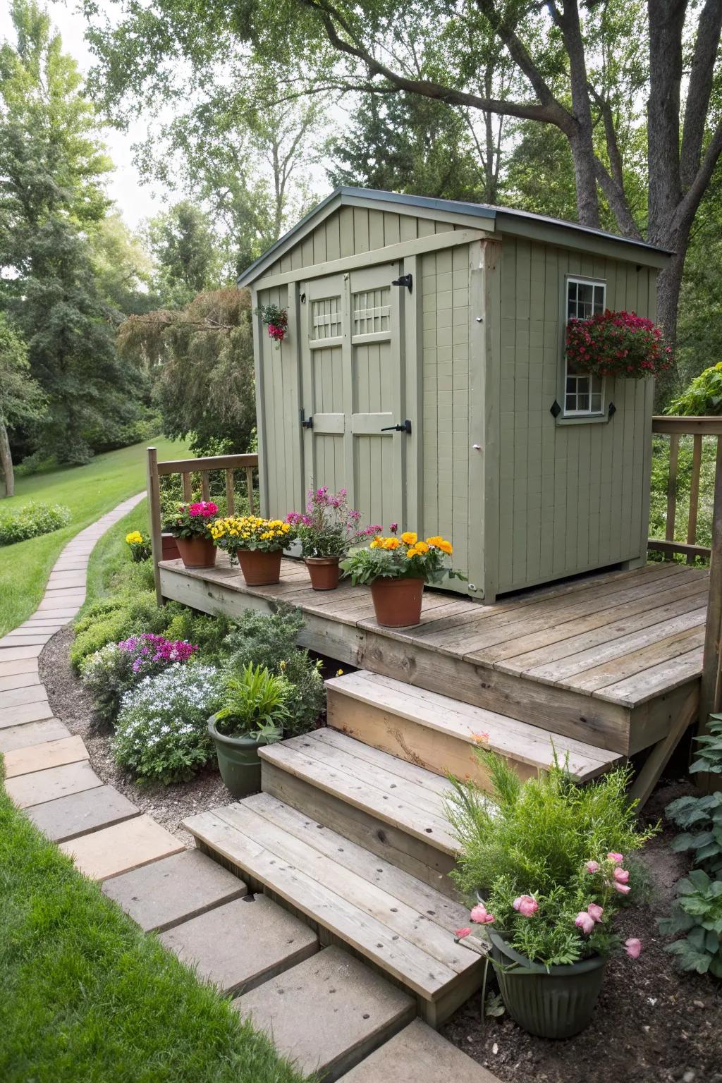 A tall structure gains prominence and protection from weather.