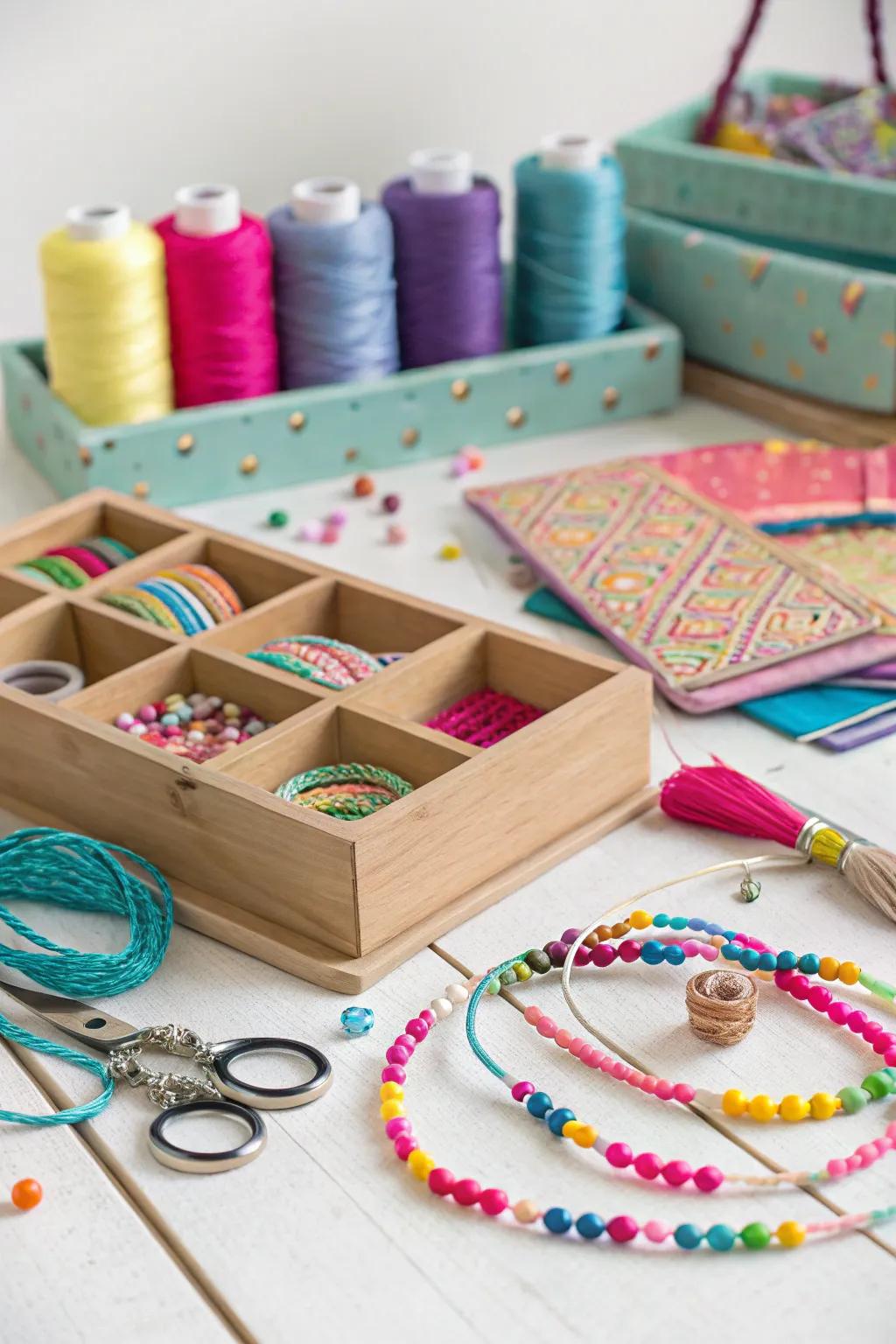 Get crafty with a dedicated space for creating handmade treasures.