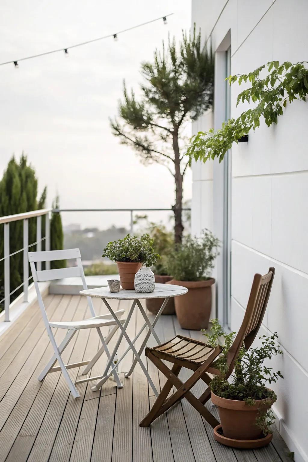 Minimalist design ensures a clutter-free and fashionable deck.