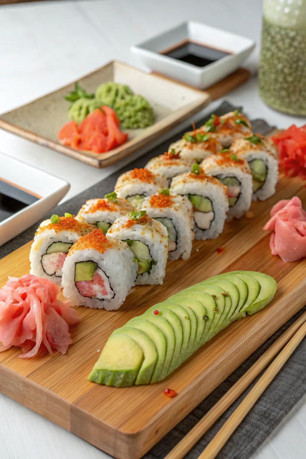 A sophisticated sushi assortment for bold snackers.