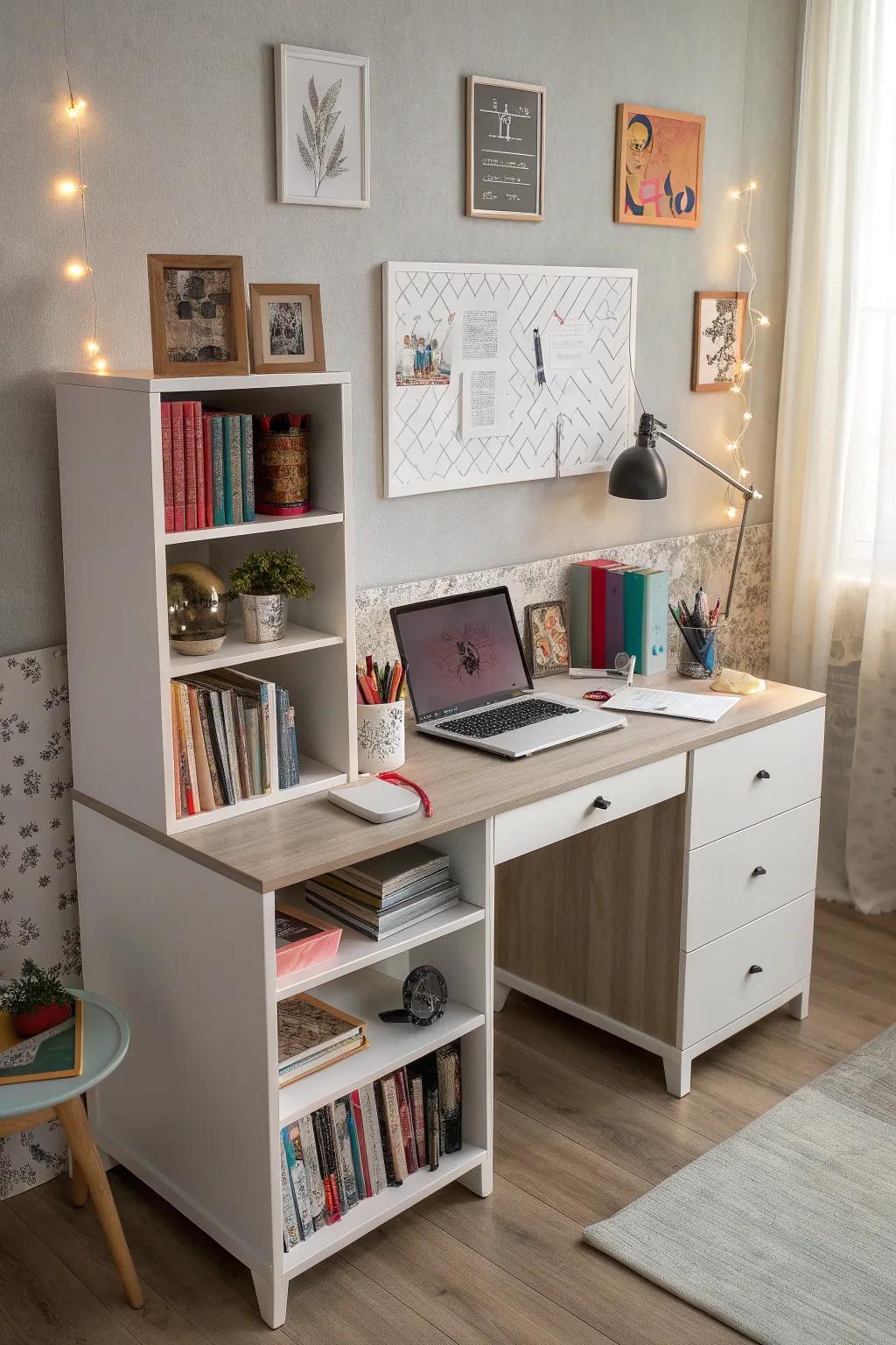 Multi-functional furniture optimizes utility in limited spaces.