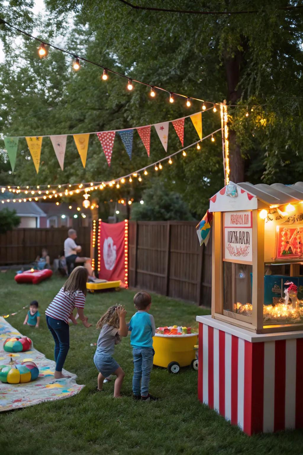 Turn your backyard into a fun-filled carnival.