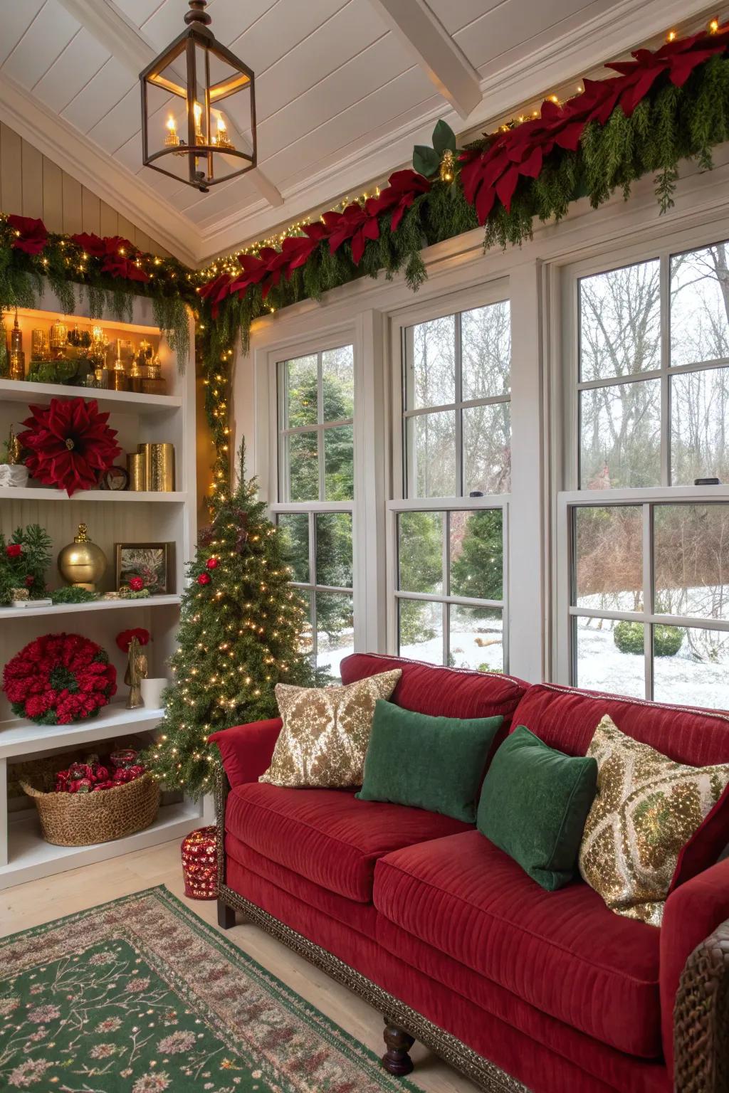 Classic colors contribute lasting elegance to your sunroom.