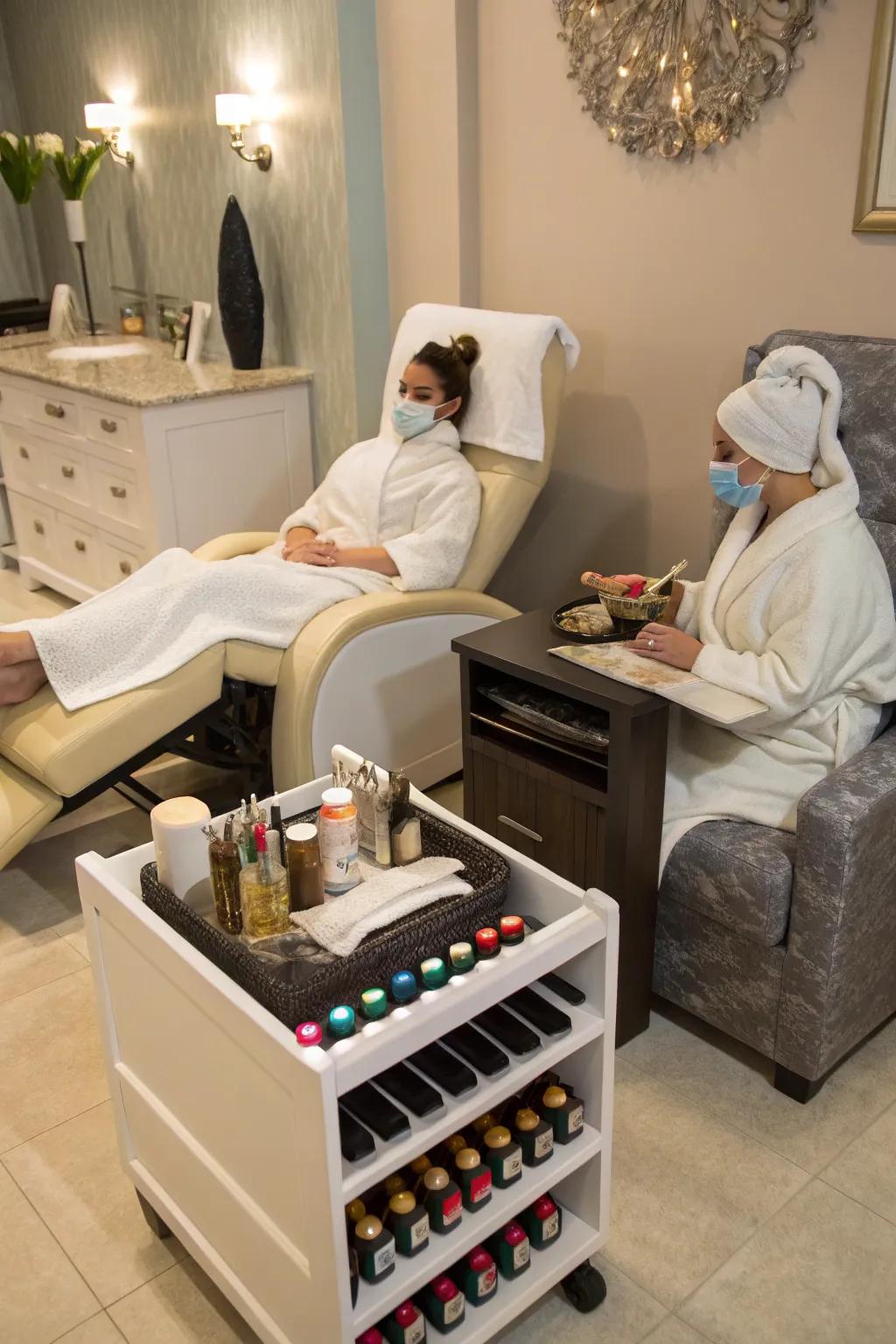 Enjoy a rejuvenating home experience for a Sweet 16 celebration.