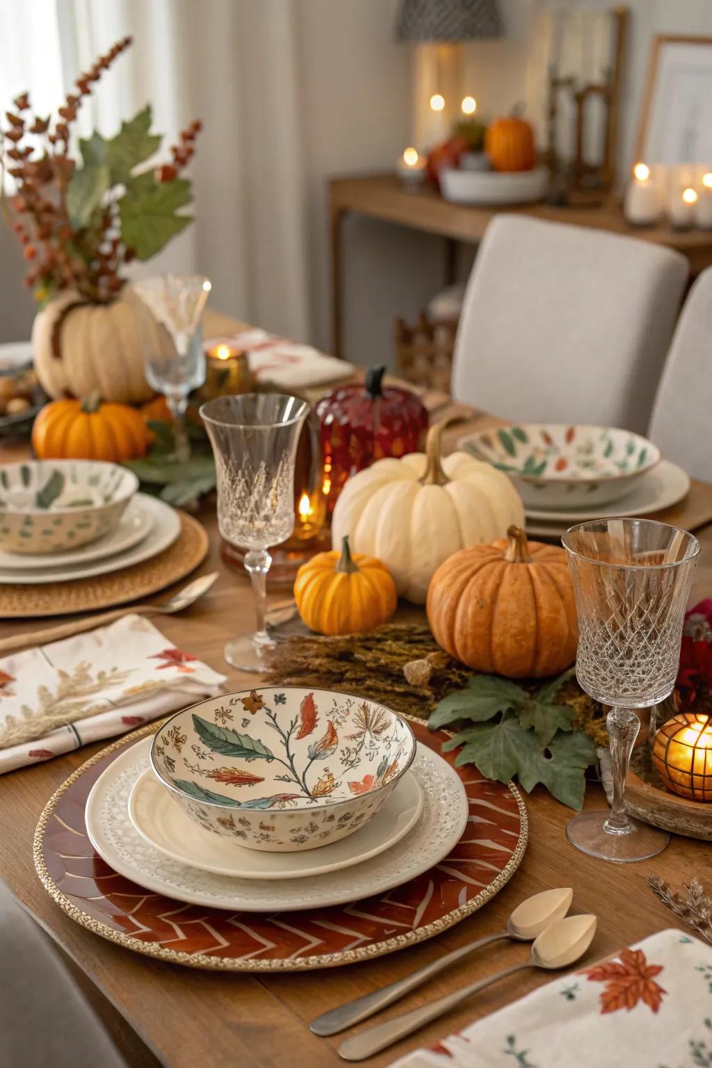 Pairing supperware aesthetics introduces character to your decor.