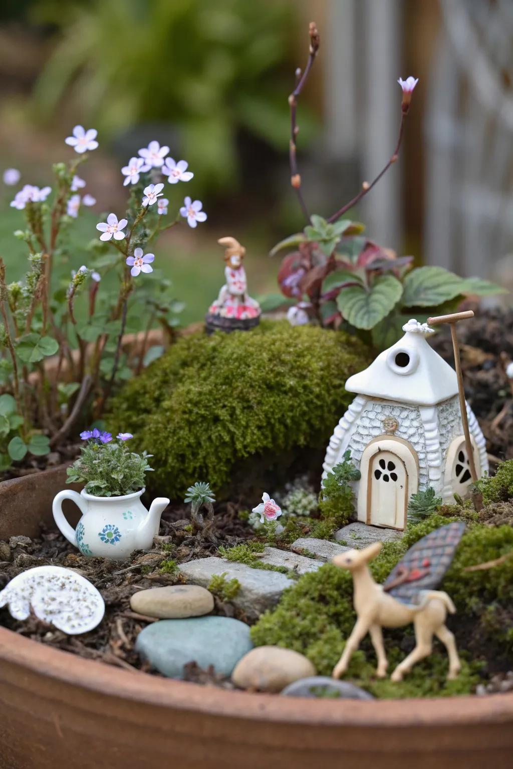 A whimsical fairy garden that sparks imagination and wonder.