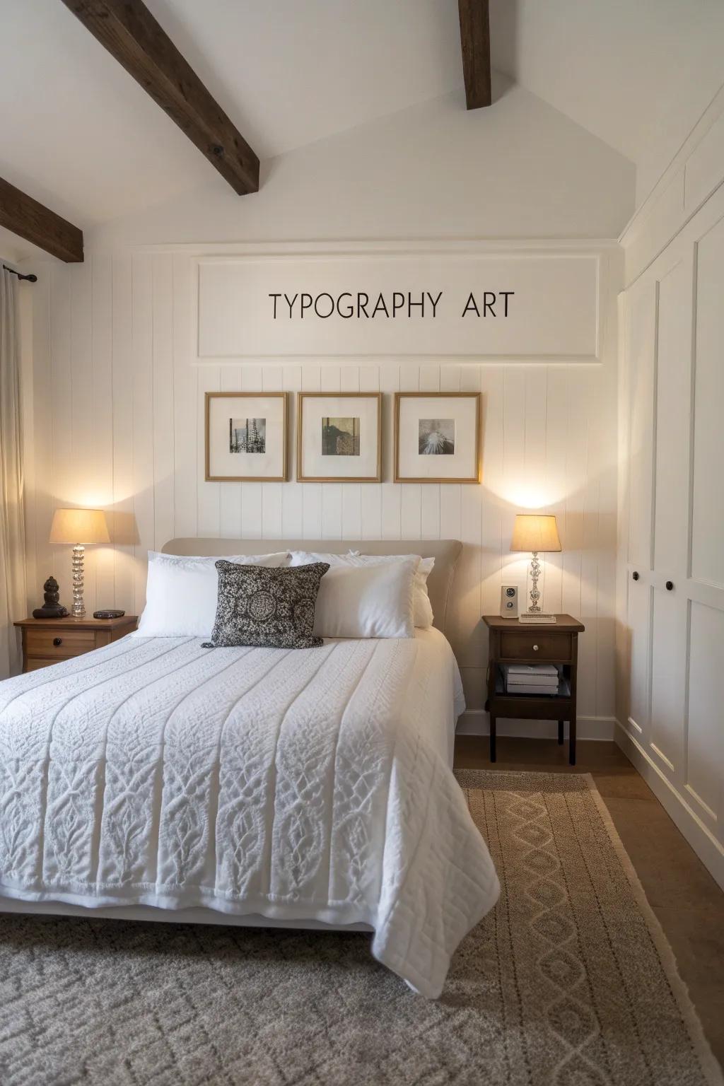 Simple lettering delivers a bold, neat declaration.