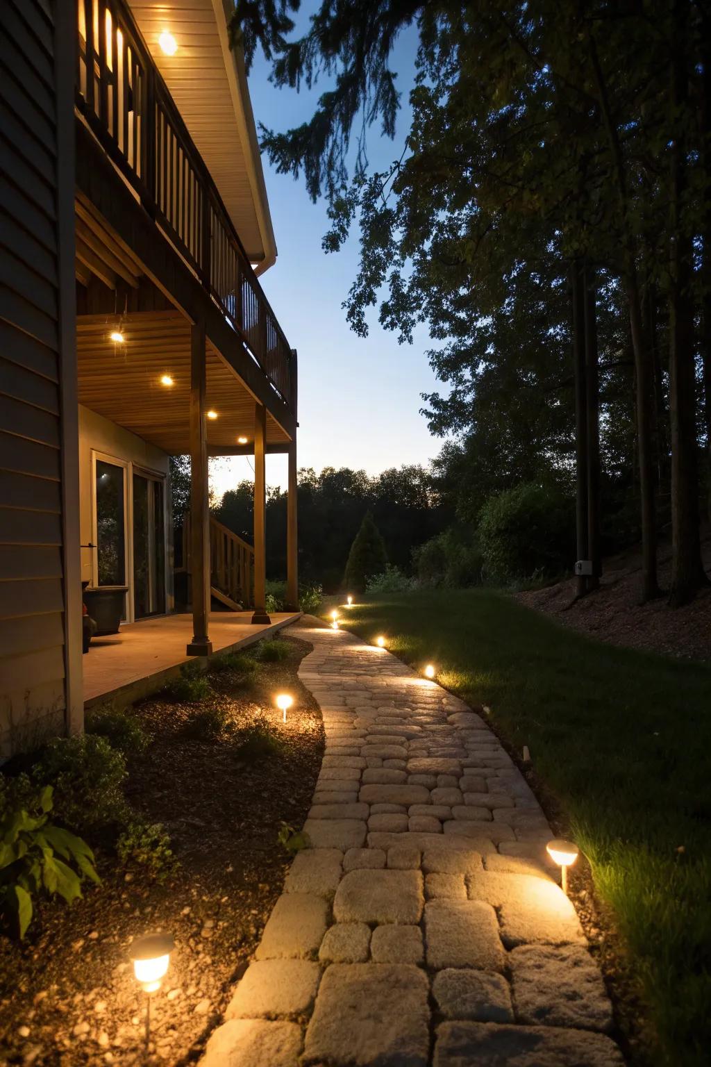 Trail illumination guarantees secure and elegant navigation.