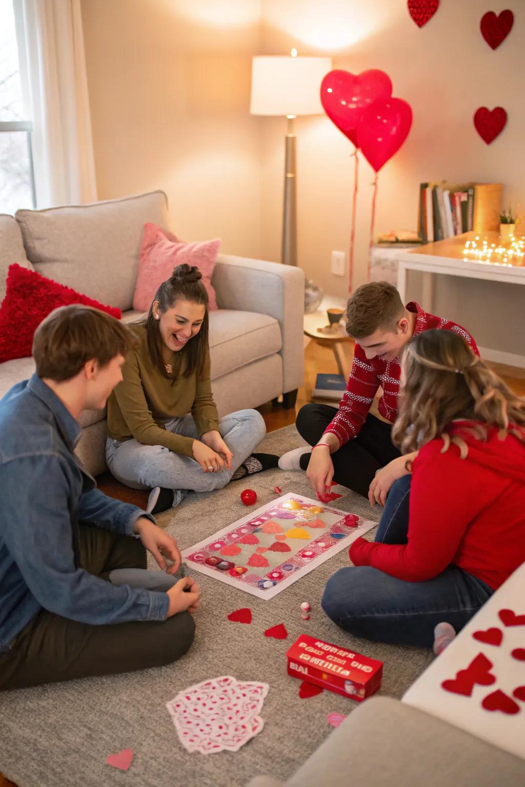 Games bring laughter and fun to your Valentine's gathering.