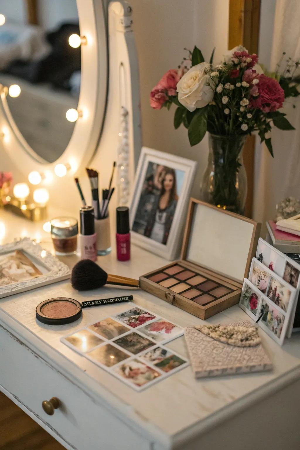 Personal touches make your vanity distinctively yours.