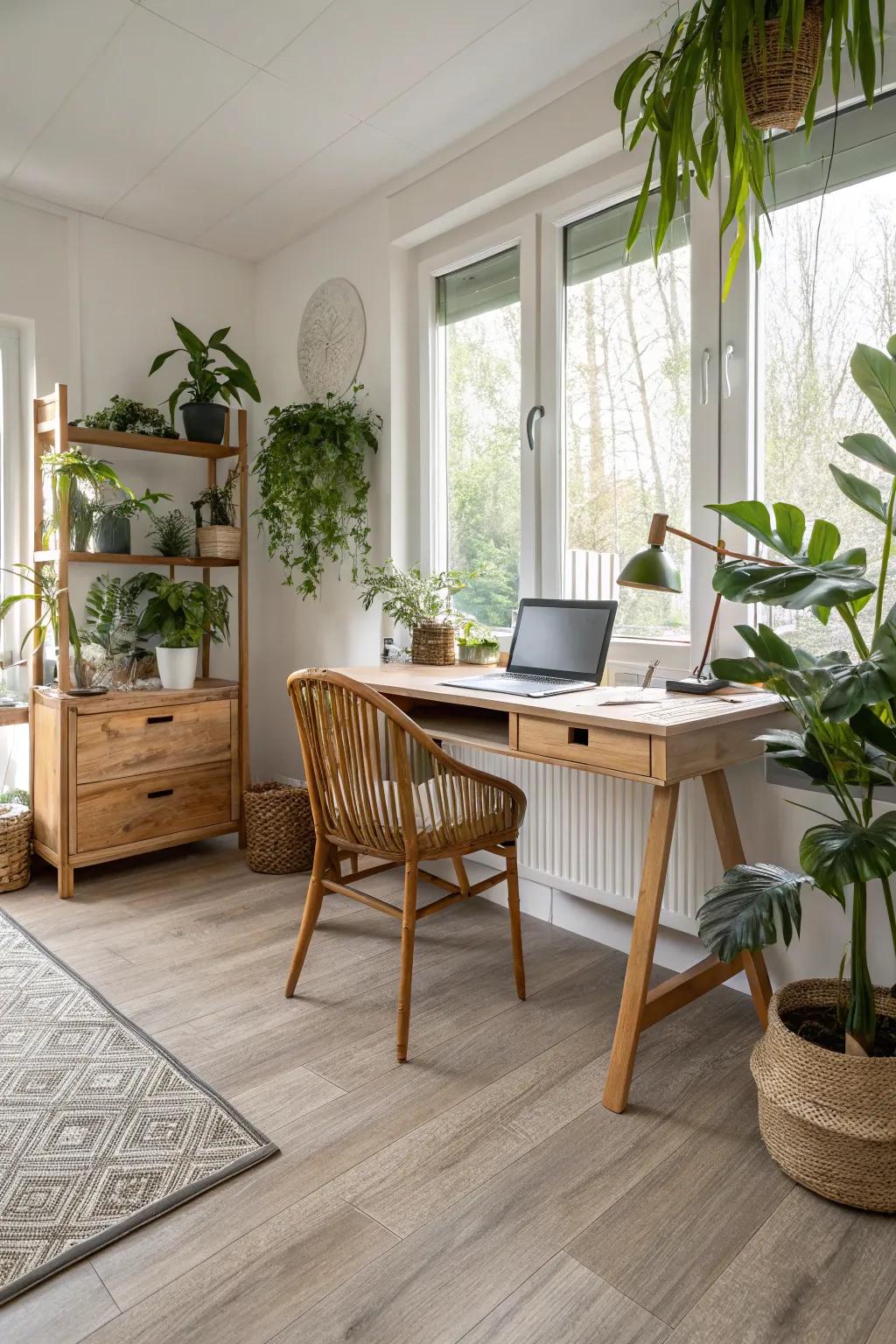 Eco-friendly vinyl for the environmentally conscious residence.