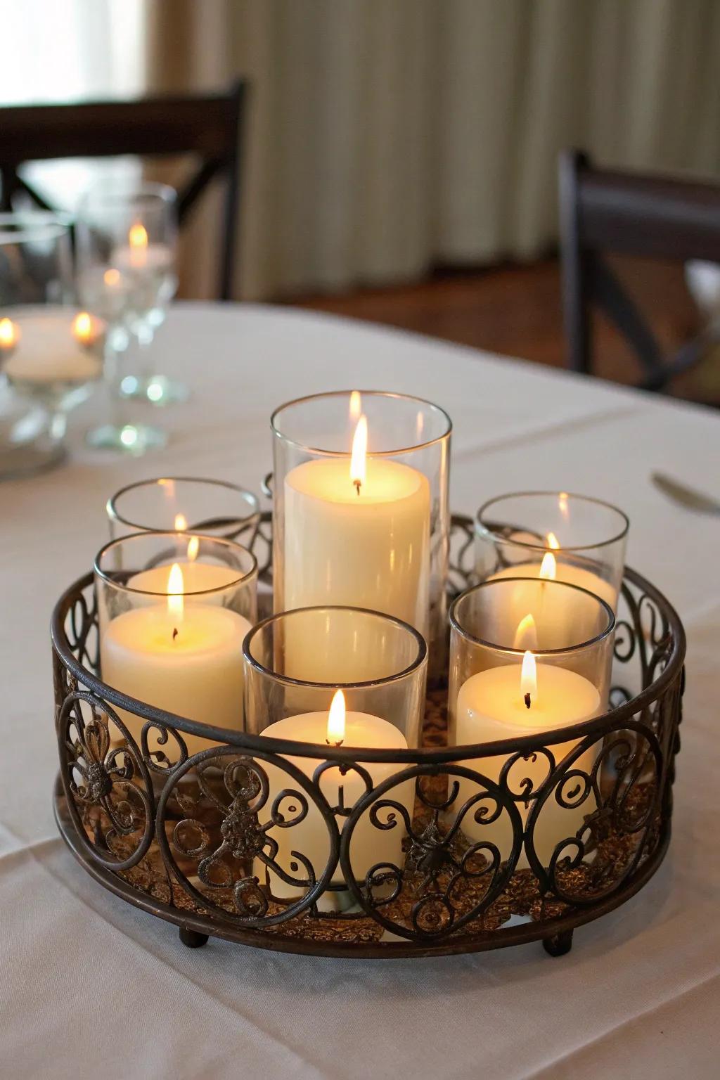 Versatile centerpieces adapt beautifully to any event.
