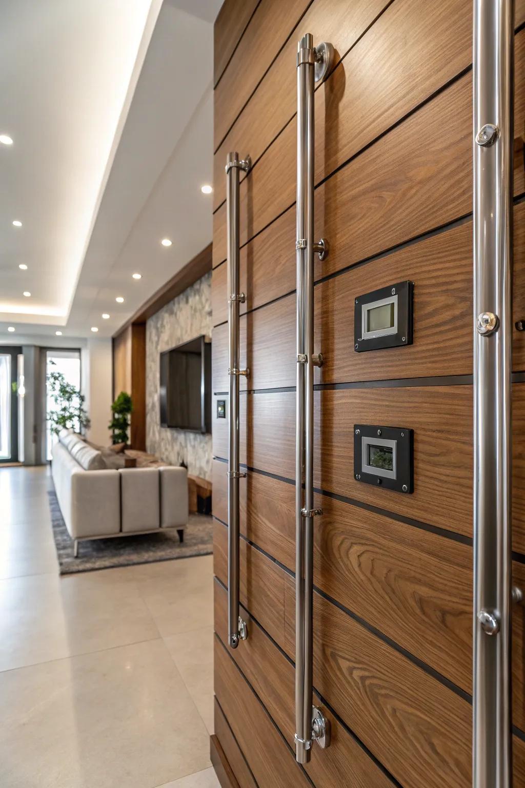 Create a striking mix of materials.